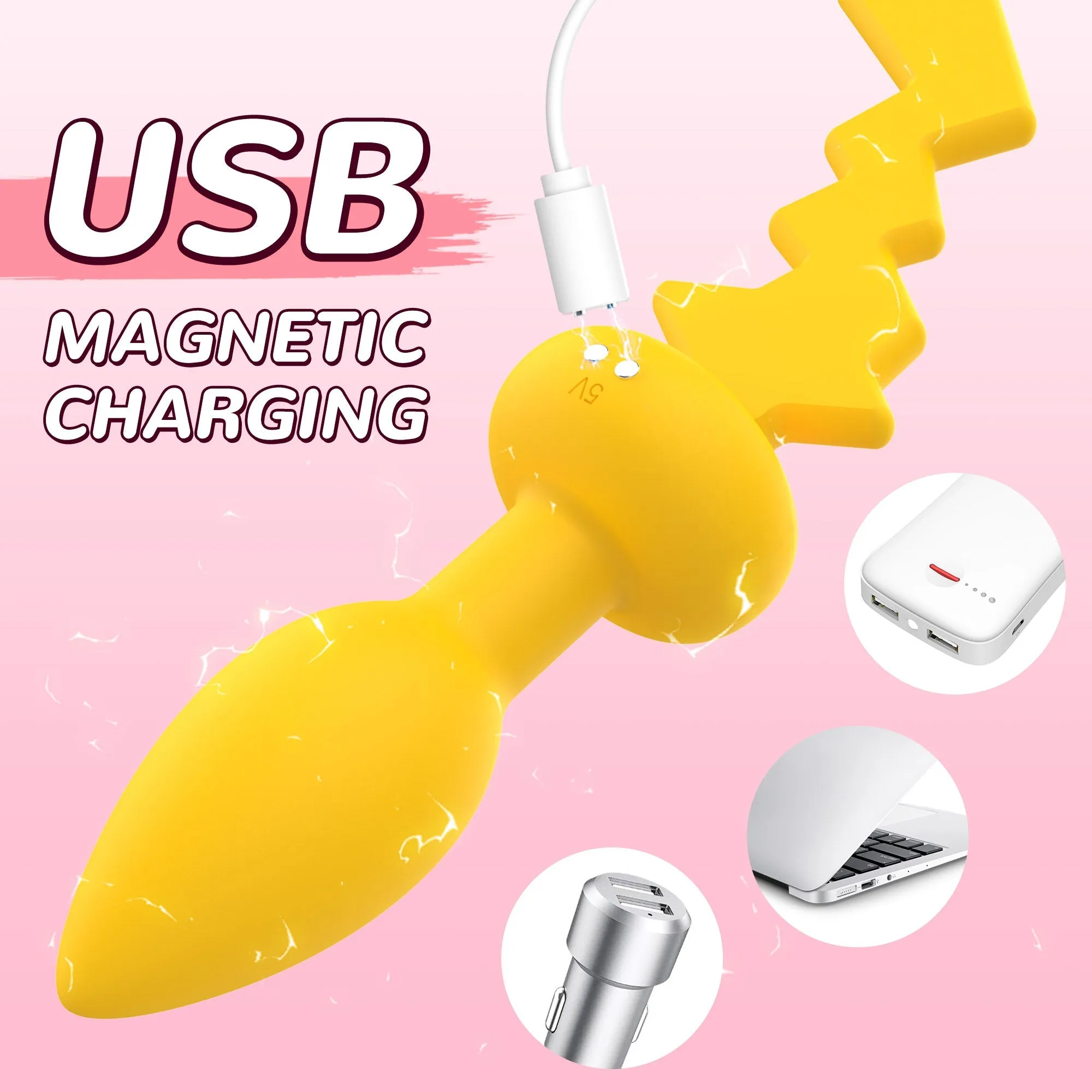 Vibrating Anal Butt Plug with Remote Control