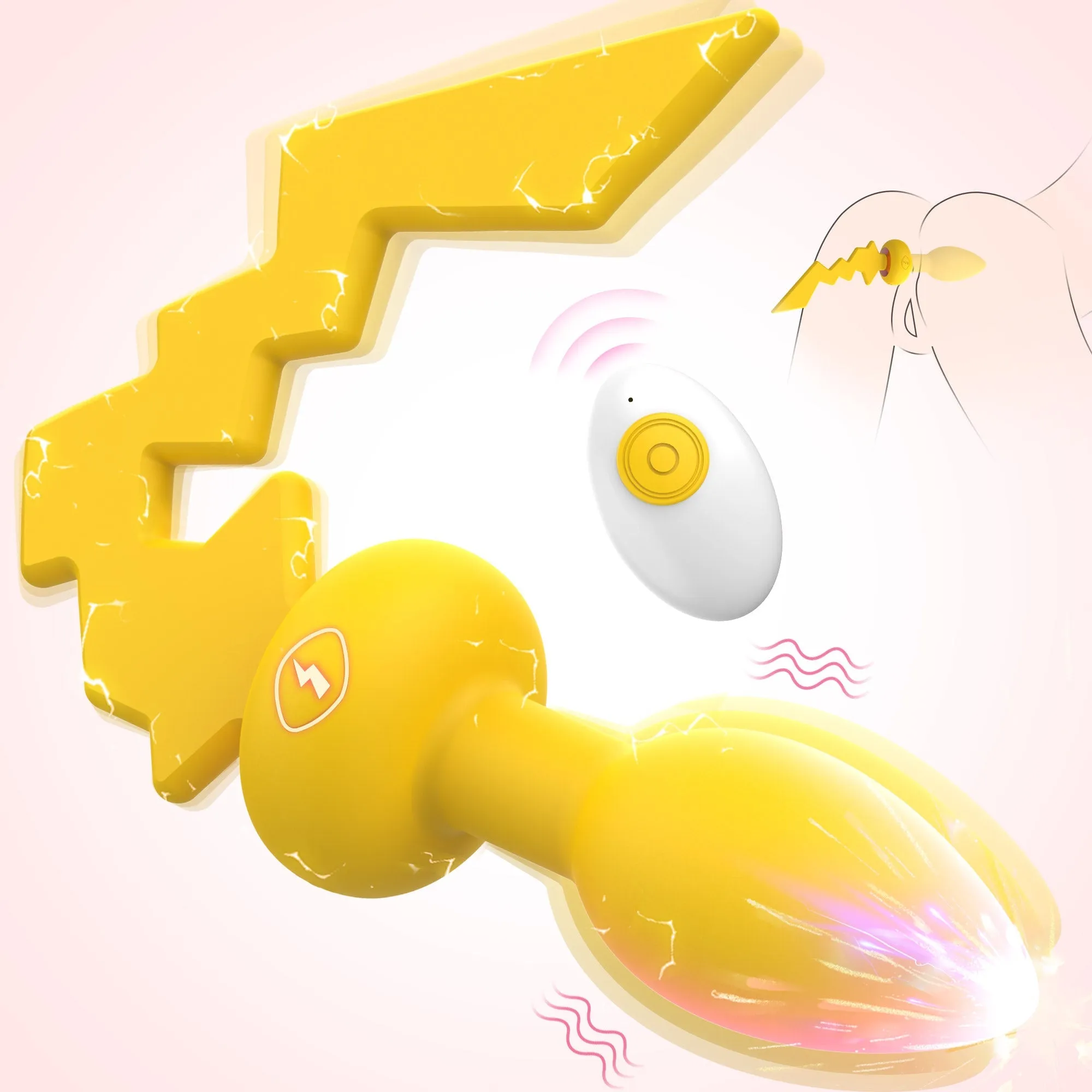 Vibrating Anal Butt Plug with Remote Control