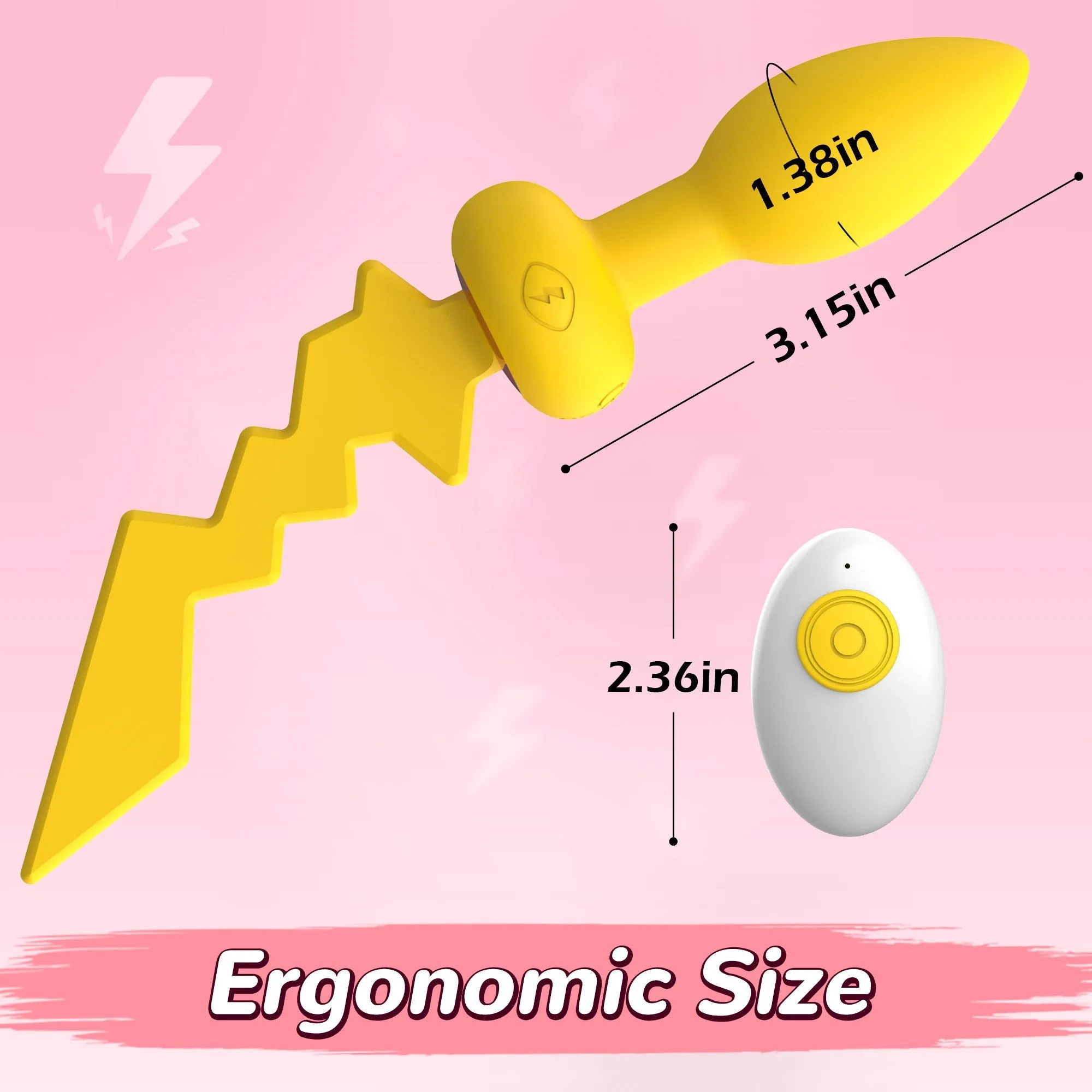Vibrating Anal Butt Plug with Remote Control