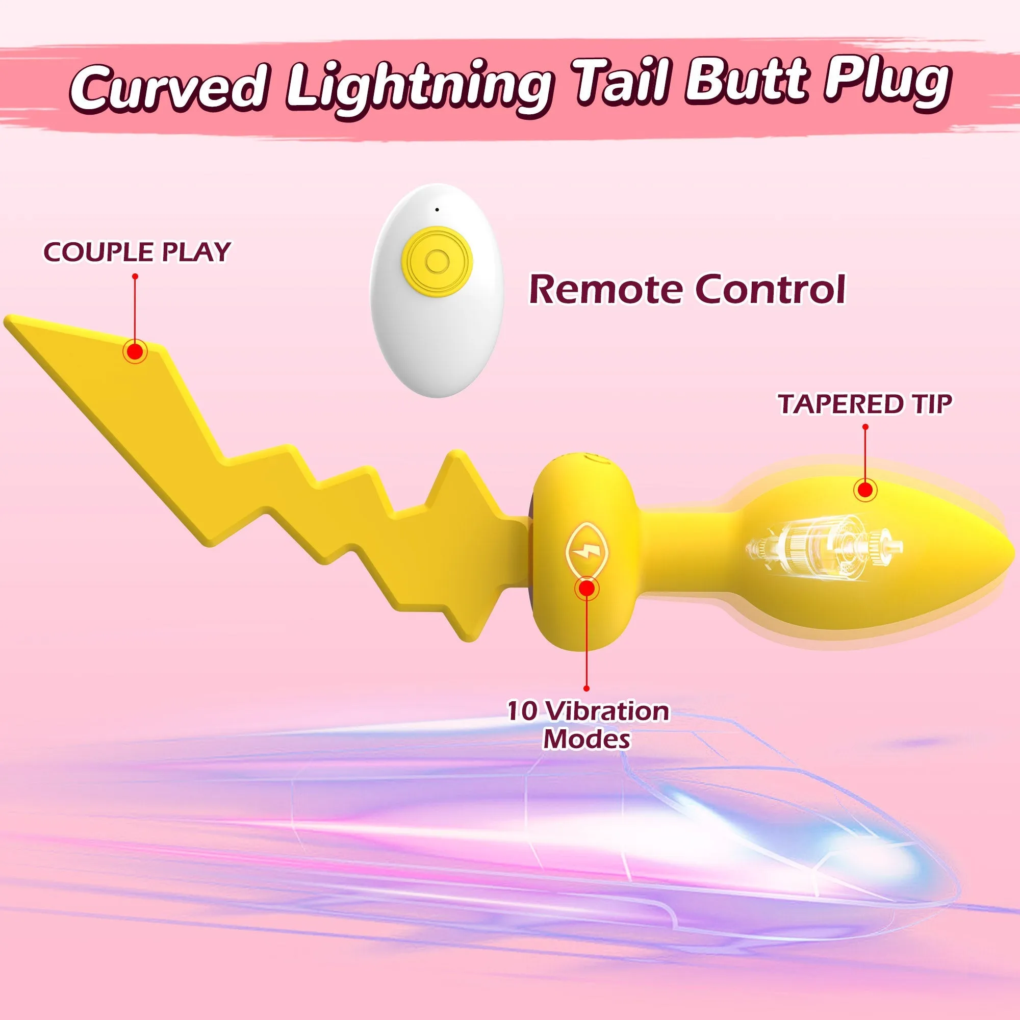 Vibrating Anal Butt Plug with Remote Control