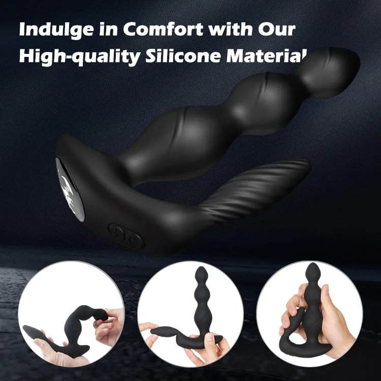 Vibrating Butt Plug with 3 Motors
