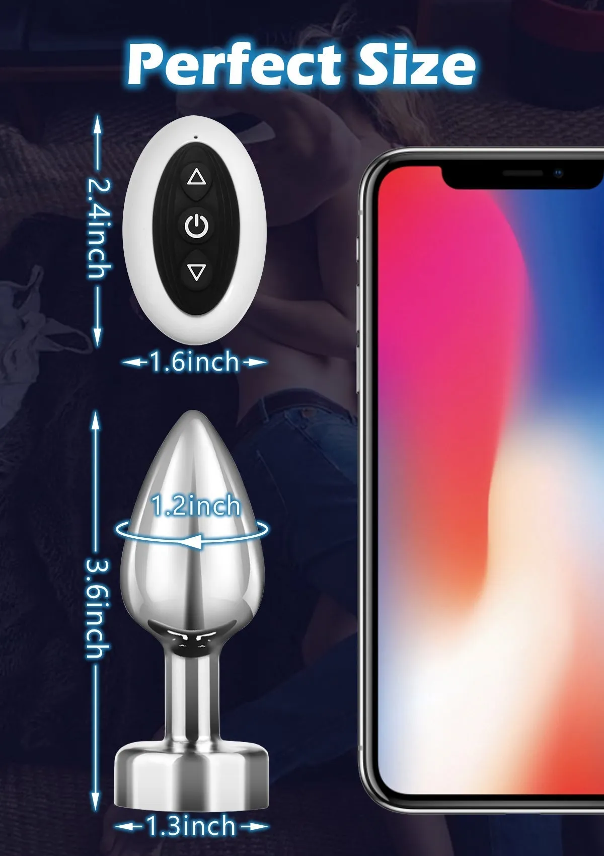 Vibrating Butt Plug with Remote Control