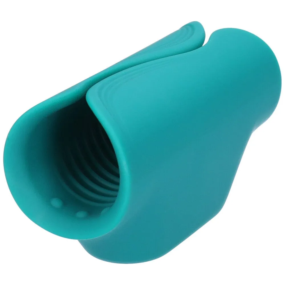 Vibrating Ribbed Silicone Penis Gripper Stroker | Rechargeable HJ & BJ Aide