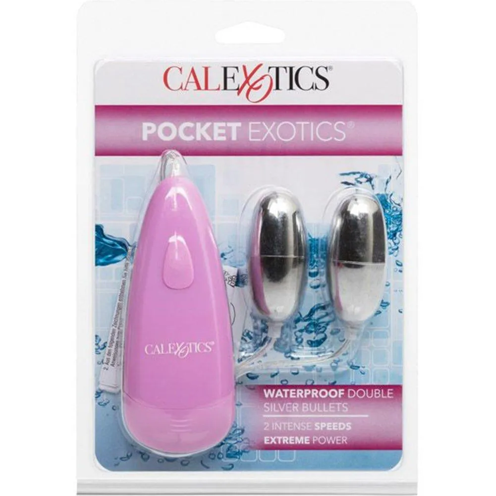 Waterproof Double Vibrating Silver Bullets