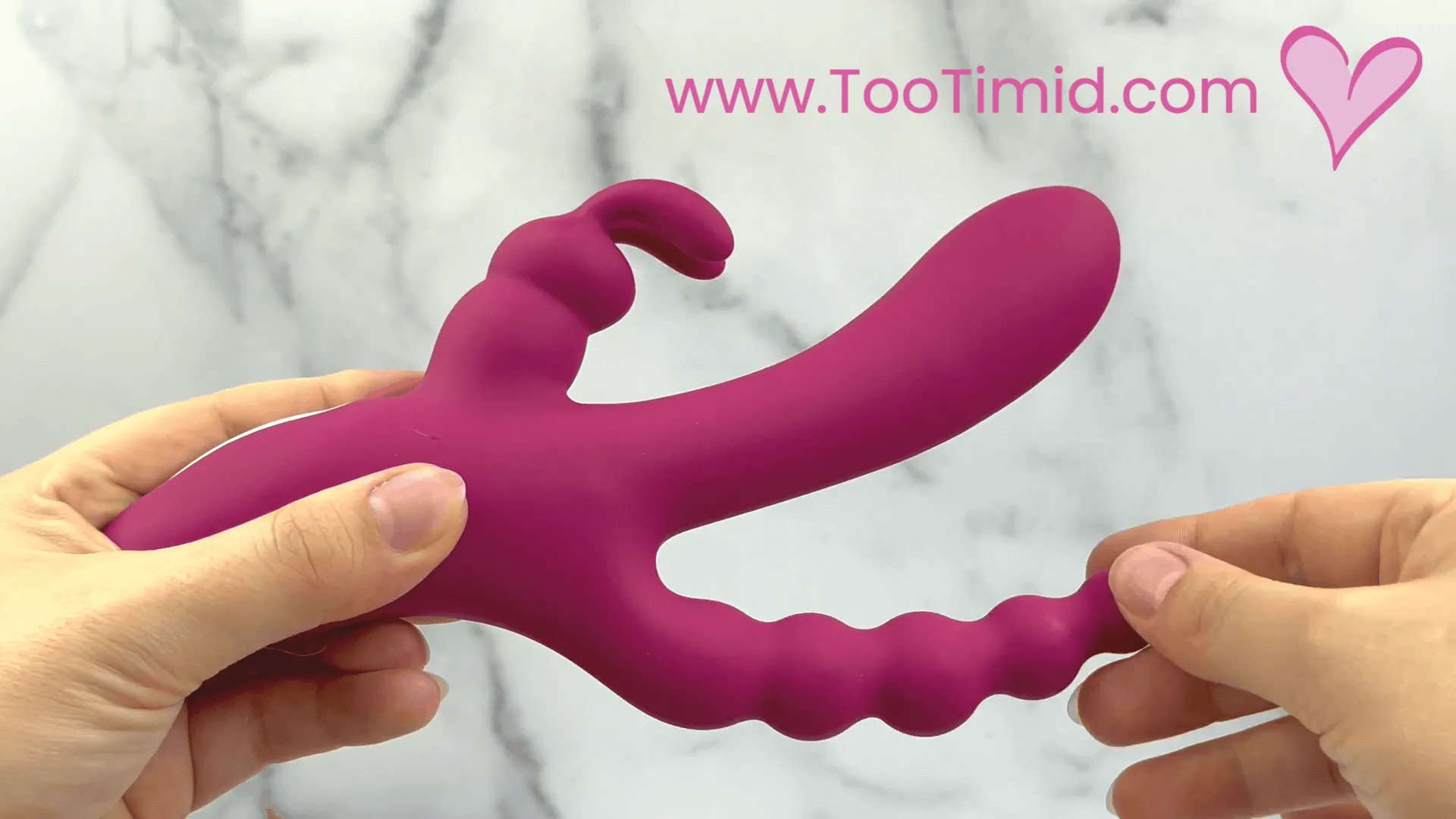 Waterproof Silicone Triple Rabbit Stimulator