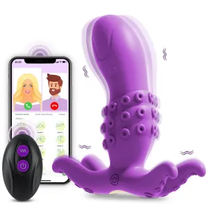 Wearable Vibrator App Remote Control G Spot Vibrator Dildo with 9 Vibration Modes Sex Toys for Women