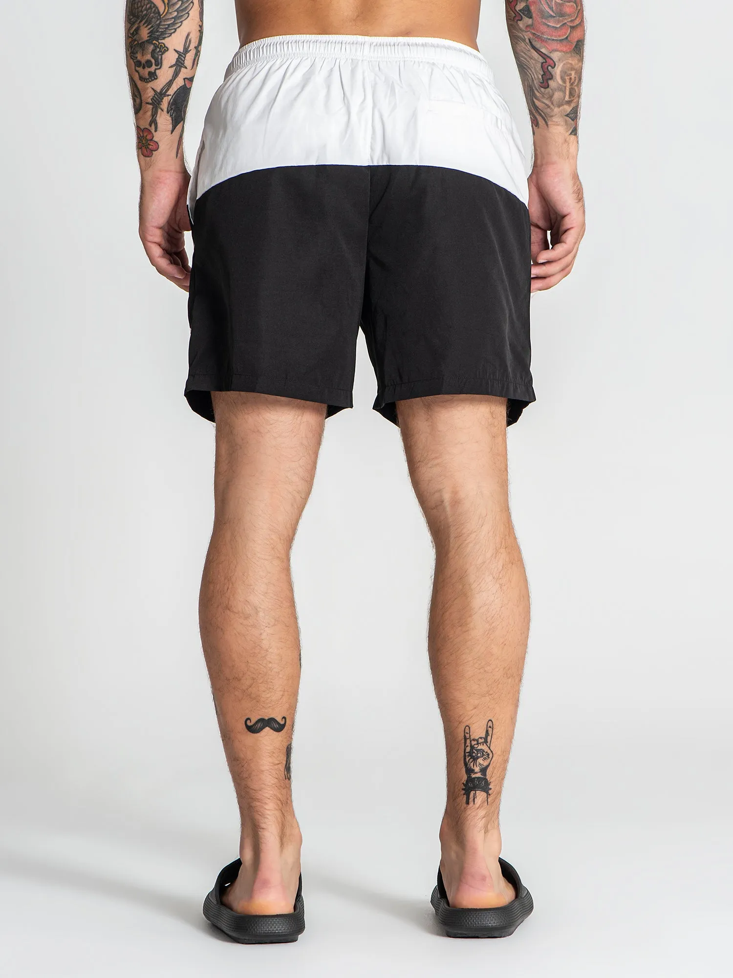 White Double Swimshorts