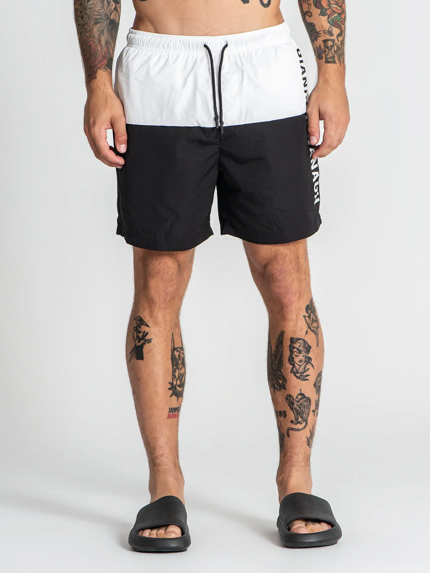 White Double Swimshorts