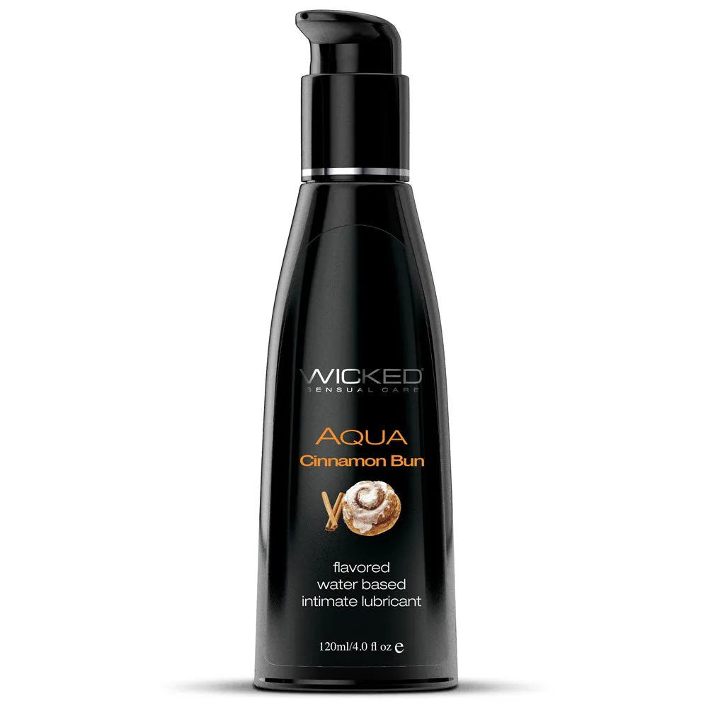 Wicked Aqua Flavoured Water-Based Lubricant - Cinnamon Bun