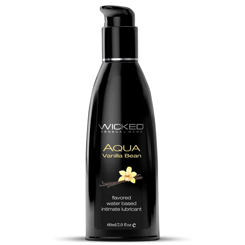 Wicked Aqua Flavoured Water-Based Lubricant - Vanilla Bean
