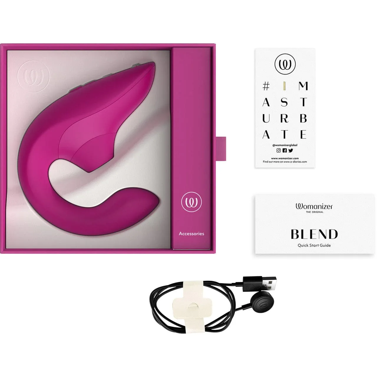 Womanizer - Blend The Original Clitoral Clit Stimulator with G Spot Dildo