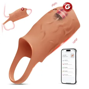 Xinghaoya APP Control Vibrating Cock Sleeve
