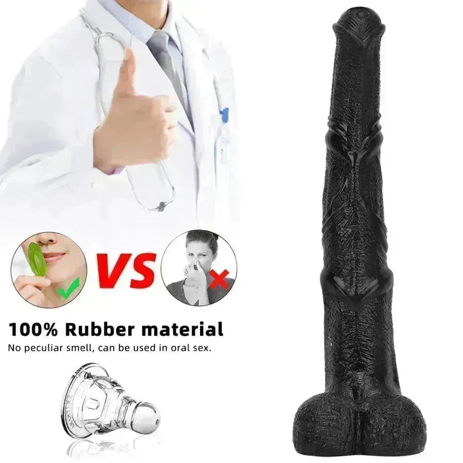 Xinghaoya Silicone Black Horse Dildo
